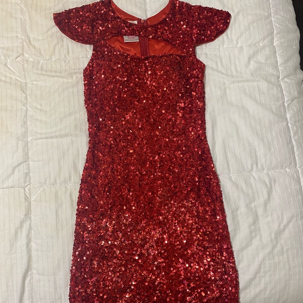 Red prom cocktail Dress